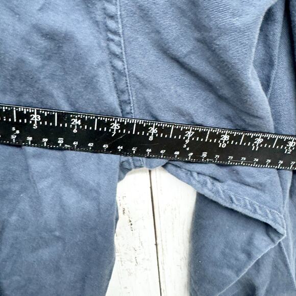 Wrangler Shirt Men 2X Dusty Blue Collared Long Sleeve Button Down Western Denim - Picture 4 of 5